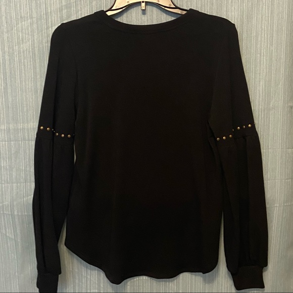 NWT - Fifteen Twenty Top with Studded Sleeves - Picture 4 of 4